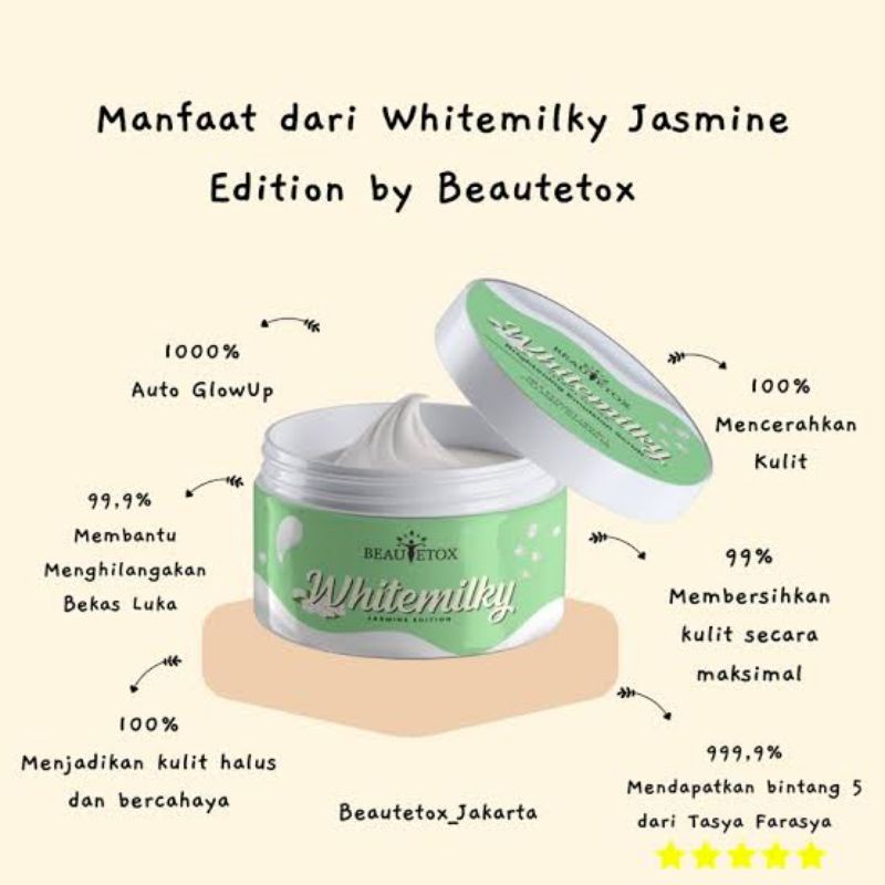 BEAUTETOX SCRUB ORIGINAL BPOM - JASMINE - WHITEMILKY - CHOCOWHITE 120 GRAM