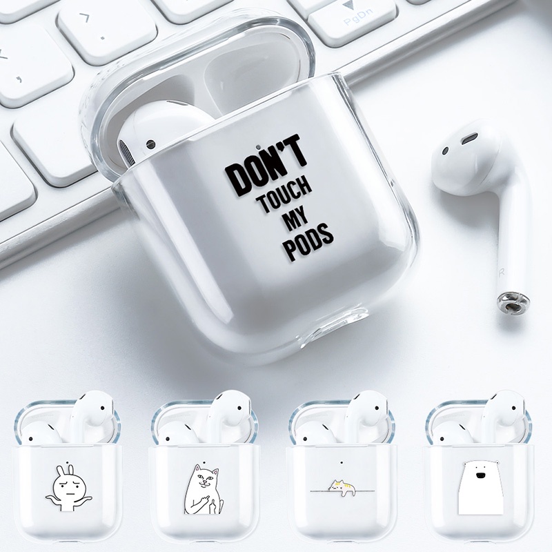 Casing Soft Case Silikon Motif Emoji Lucu Untuk AirPods 1 / 2