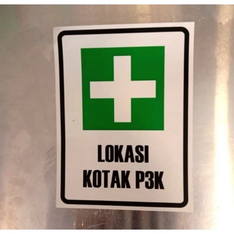 

Stiker sign rambu LOKASI KOTAK P3K 20x15cm