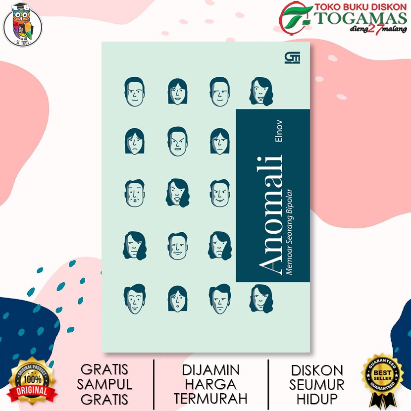 ANOMALI : MEMOAR SEORANG BIPOLAR KARYA ELNOV / GRAMEDIA PUSTAKA UTAMA