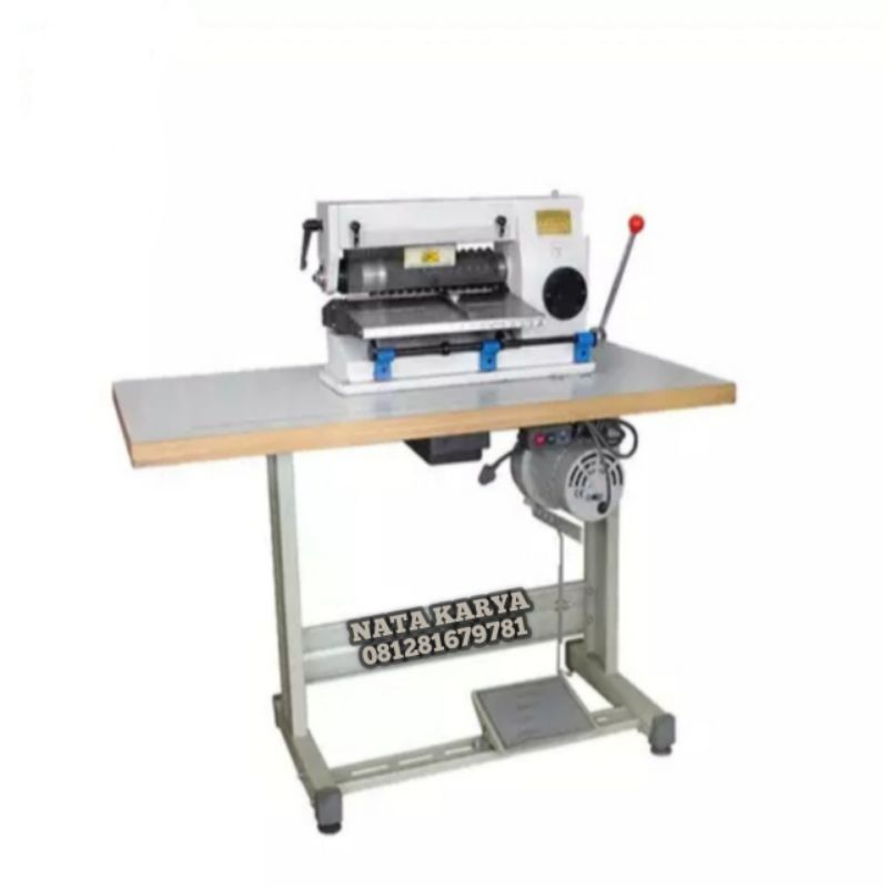 mesin rajang kulit ikat pinggang 14 mata pisau