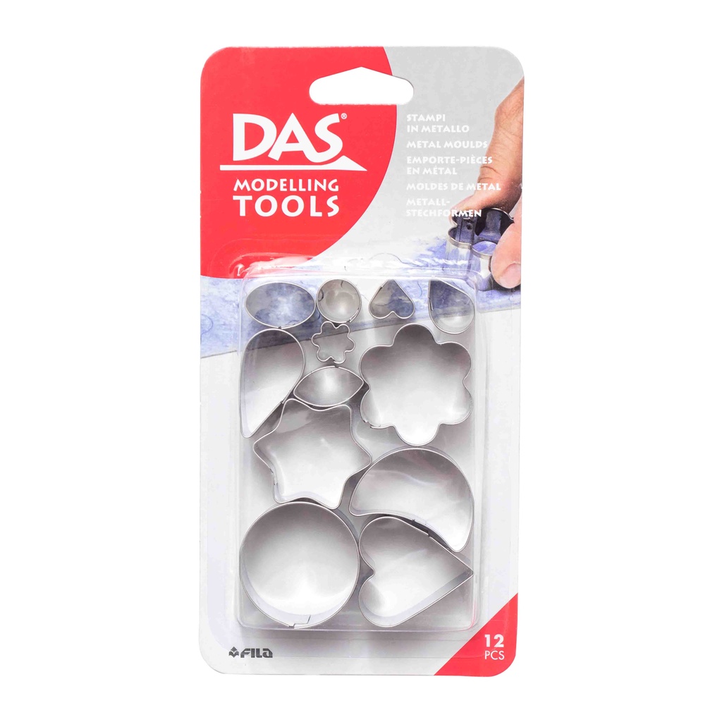 

DAS Cetakan Logam Untuk Clay / Tanah Liat Mould Modelling Tools Isi 12 Pcs - Cocok Untuk Kreativitas