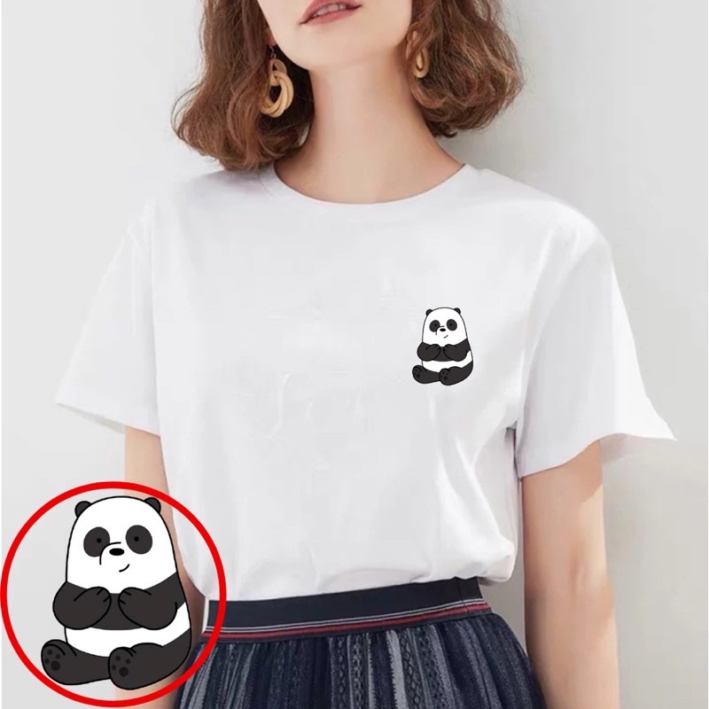 KAOS TUMBLR TEE WE BARE BEARS || KAOS KATUN WANITA GEMOI LENGAN PENDEK