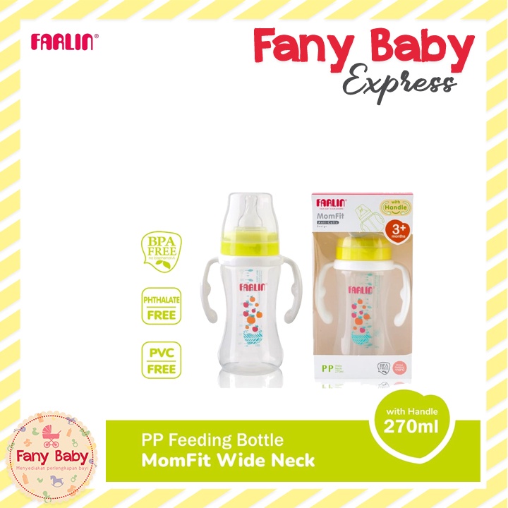 FARLIN MOMFIT PP WIDE NECK FEEDING BOTTLE - 270 ML