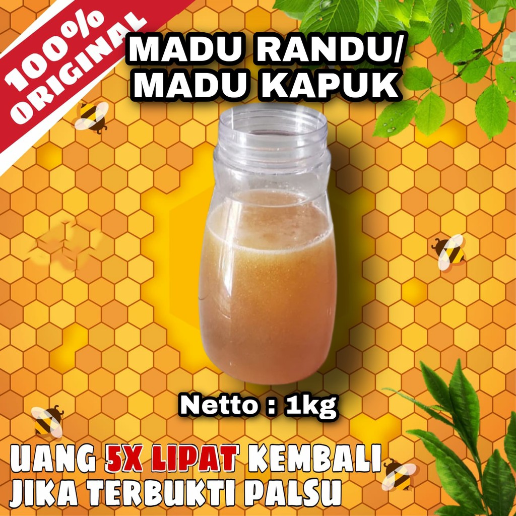 

Madu Murni Asli 1kg - Madu Nektar Pohon Randu Murni 100% Asli