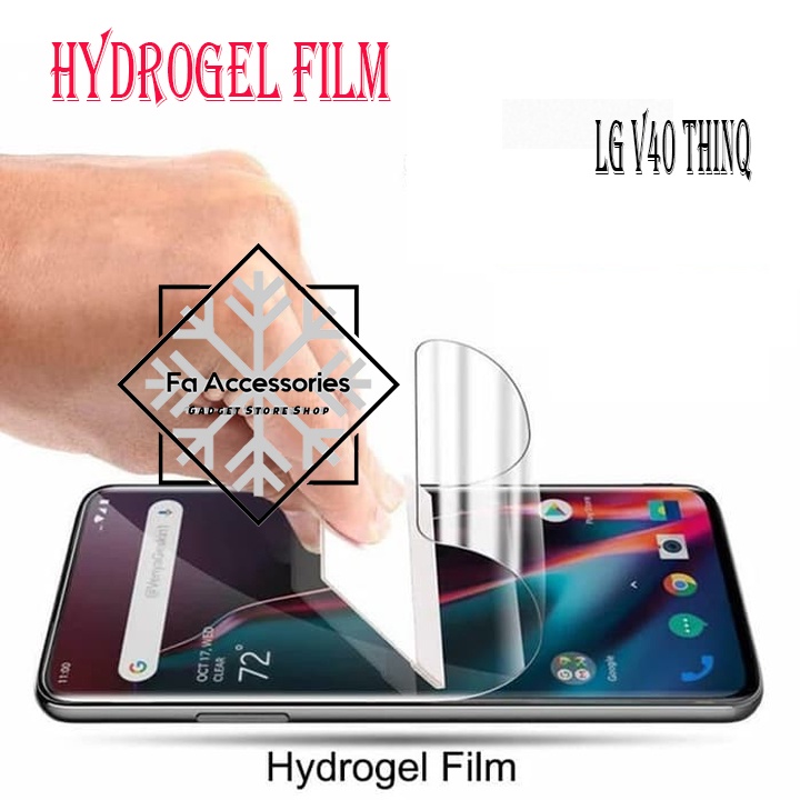 FA ANTI GORES JELLY HYDROGEL LG VELVET 5G V35 V40 V60 Q6 Q6PLUS PLUS + FULL SCREEN PROTECTOR SHOCK