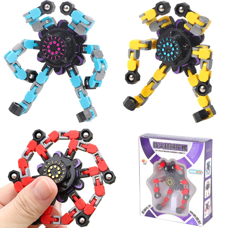 New Deformed Fidget Toys Sensory Spinner For Childrens Antistress Hand Chain Toy Mechanical Action Figure