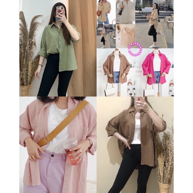 GFS OLIVIA LINEN OVERSIZE SHIRT