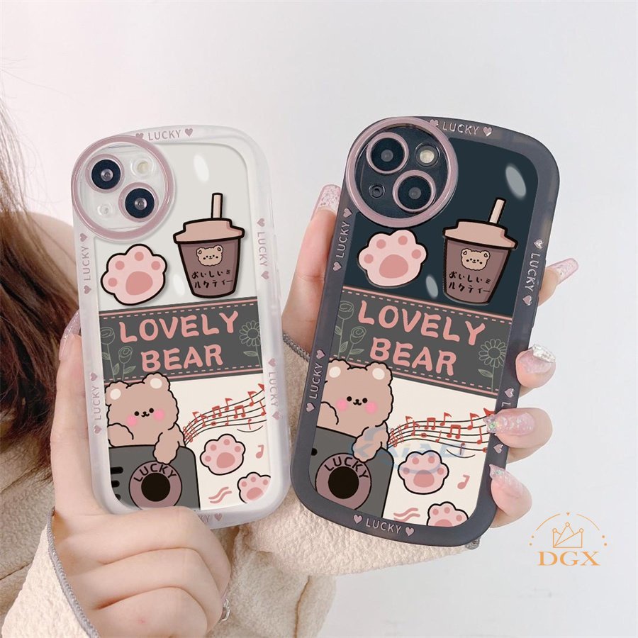 Casing Silikon Samsung A13 A02S A03 A03S A23 A30S A11 A12 A51 A30 A50 A52 A20S A10S M11 M12 J7 PRIME J7 PRO J4 PLUS Motif Cakar Beruang