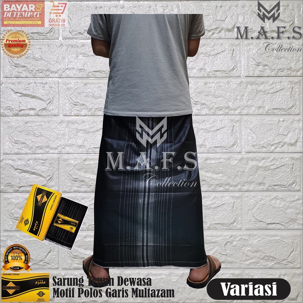 SARUNG TENUN DEWASA &amp; ANAK MOTIF POLOS GARIS