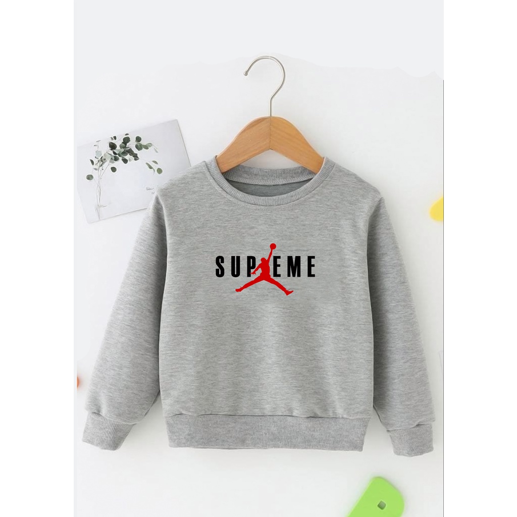 Sweater Anak Laki Laki Perempuan / Sweeter Usia 2 3 4 5 6 7 8 9 10 11 12 Tahun / Jaket Anak Cewek Cowok / Switer Distro Bisa Cod / Suiter Supreme Jordan Anak Terbaru / hoodie Anak / Hodie Anak