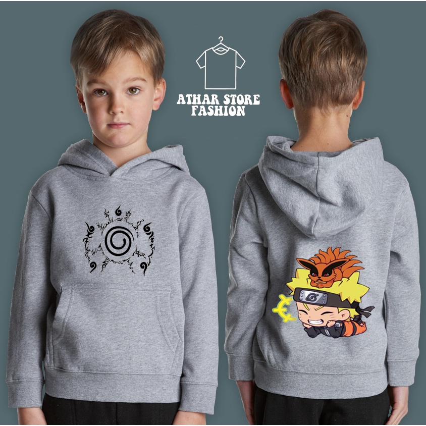 Jaket anak hoodie anak naruto kurama