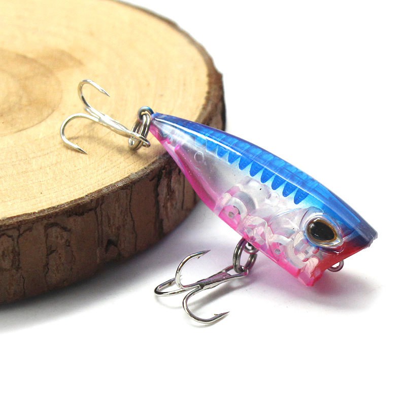 SYFishing 1Pcs Mini Popper Umpan Pancing 4cm 3.3g Fishing Lure Swimbait Ikan Bass Wobbler Kail Memancing Tackle