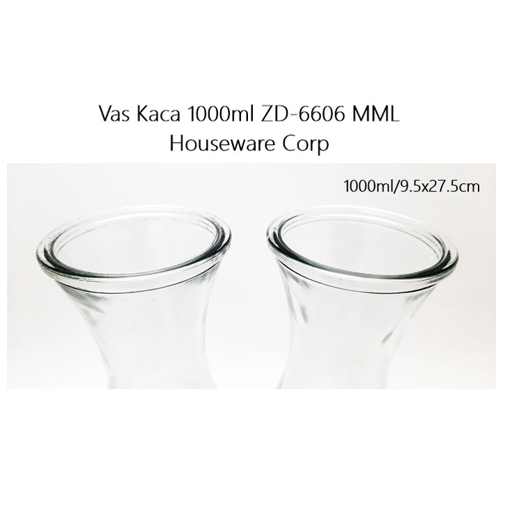 Vas/Botol Air Kaca 1000ml ZD-6605 MMD Hseware Corp