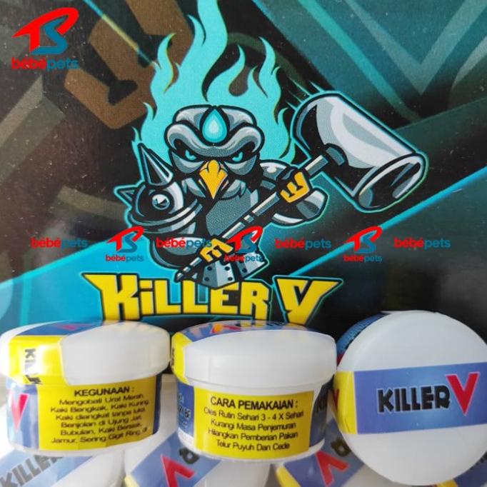 SALEP KILLER V OBAT SALEP KAKI BURUNG KENARI URAT MERAH DIGIGIT NYAMUK