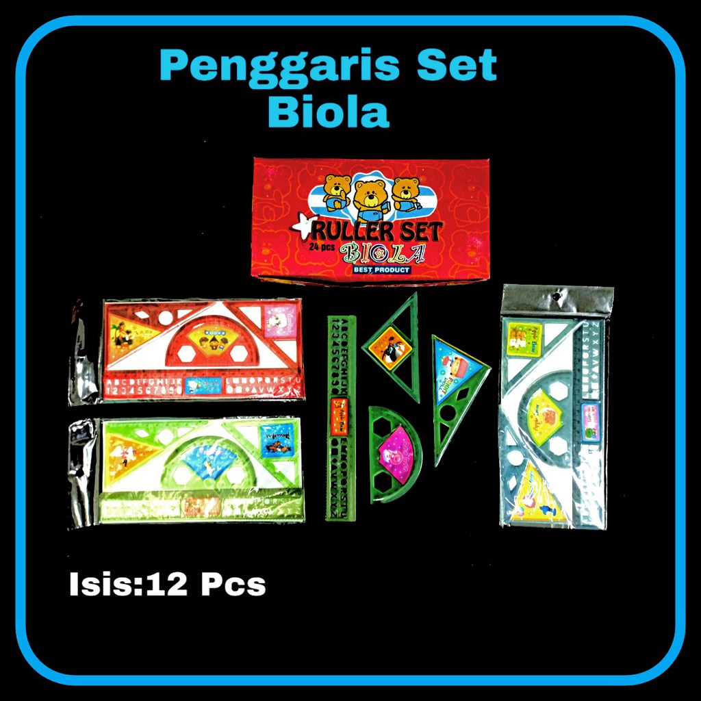 

ILP Penggaris Set BIOLA / Penggaris Plastik / Penggaris Set / Ruler Set