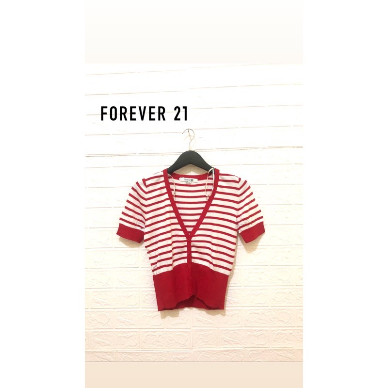 Striped Red Cardigan Uniqlo