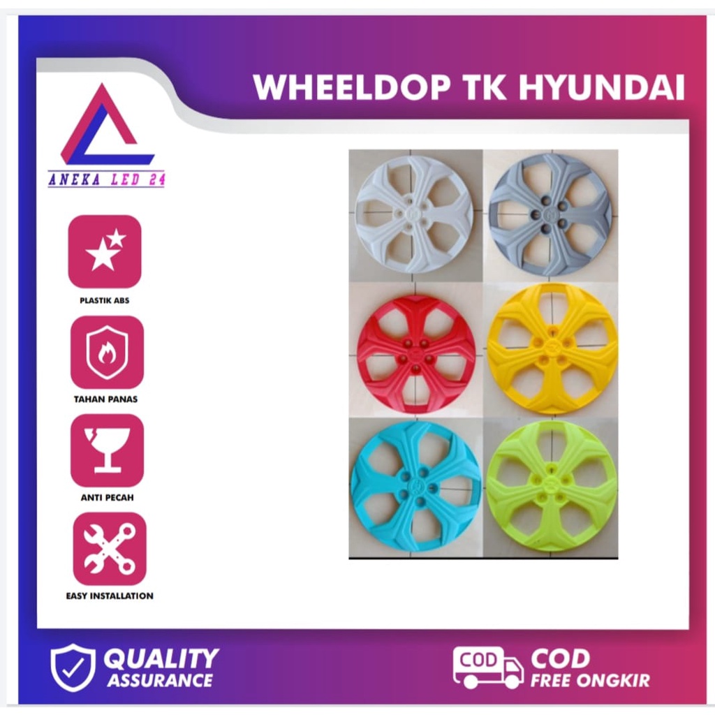 DOP WILDOP RING 17 HYUNDAI YUNDAI WELDOP R17 PLASTIK LENTUR COCOK UNTUK L300 ,NEW CARY ,GRANDMAX