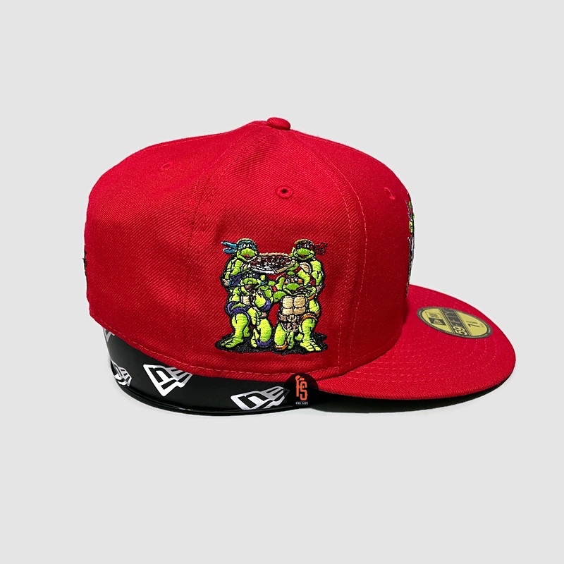 TOPI NEW ERA ORIGINAL 5950 TEENAGE MUTANT NINJA TURTLES RED UV GREEN