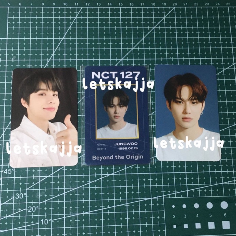 Jungwoo Photocard id card deco NCT 127 Beyond The Origin and ar ticket NCT 2020 Beyond Live Resonanc
