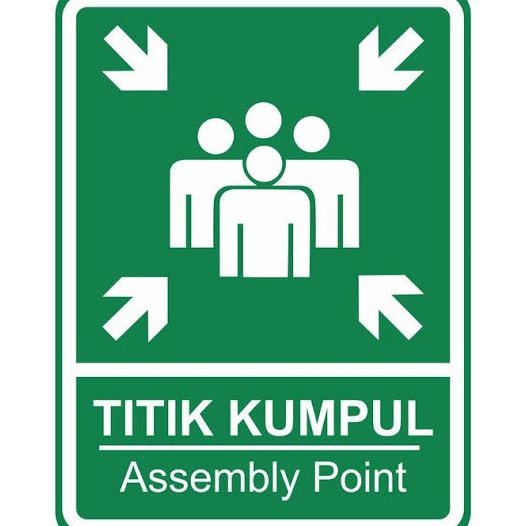 

Rambu K3 Titik Kumpul. Sign Assembly Point. 30x40cm