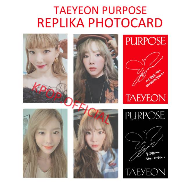 [ READY STOCK ] TAEYEON PURPOSE PHOTOCARD