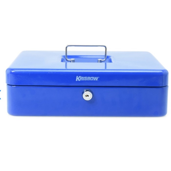 Krisbow Cash Box 30cm | Brankas Kecil 30cm - Biru