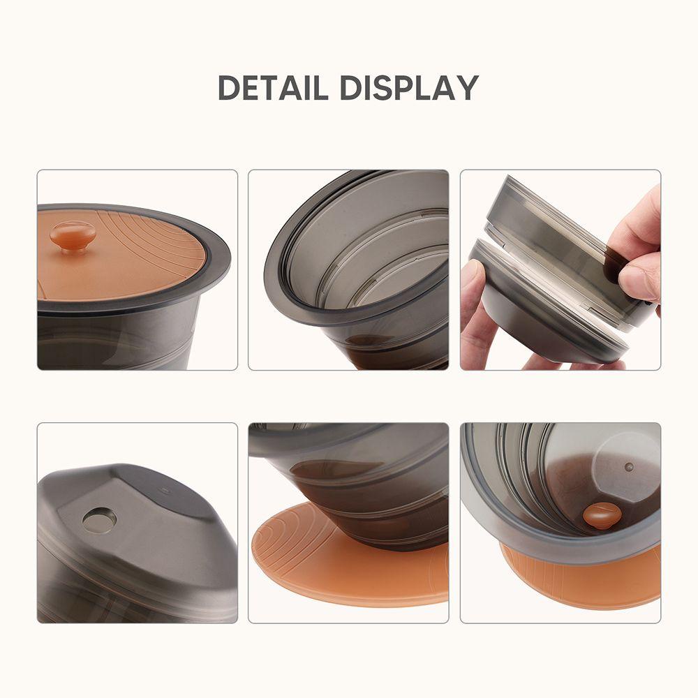 Solighter Detachable Coffee Pod Holder Gelas Plastik Holder Counter Coffee Bar Kapasitas Besar