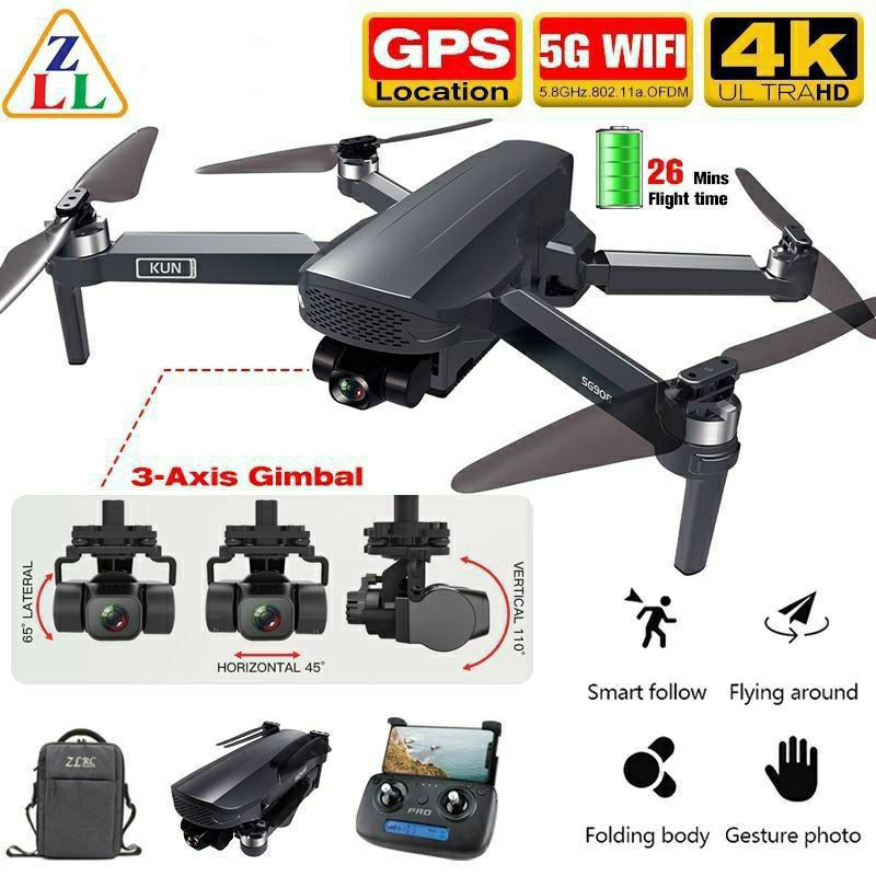 Drone ZLL SG908, 3 Axis Gimbal, 5G, 4K