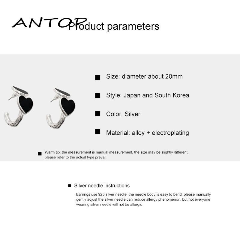 Anting Tusuk Gantung Desain Hati Gaya Kerenretro Untuk Wanita