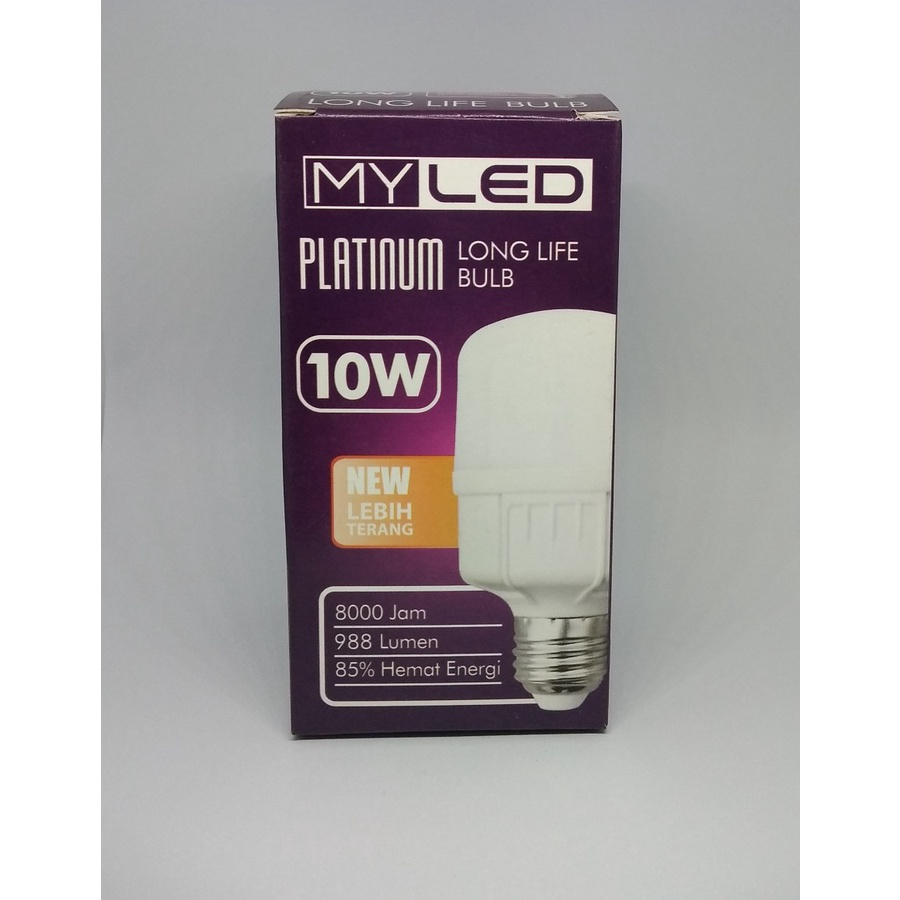 Lampu LED 10 Watt Putih Myled Platinum 10W Bohlam LED 10w Daylight