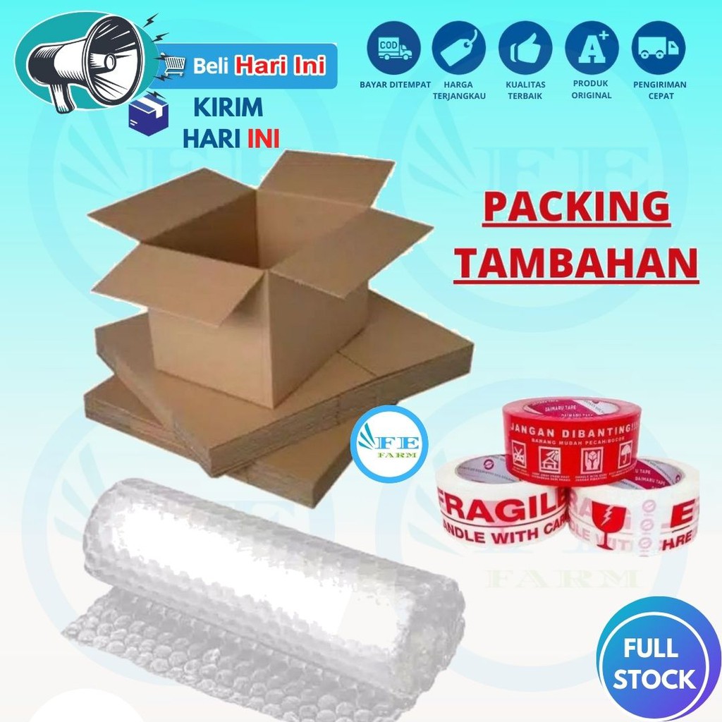 TAMBAHAN PACKING KARDUS FEFARM AGAR LEBIH AMAN SAMPAI TUJUAN