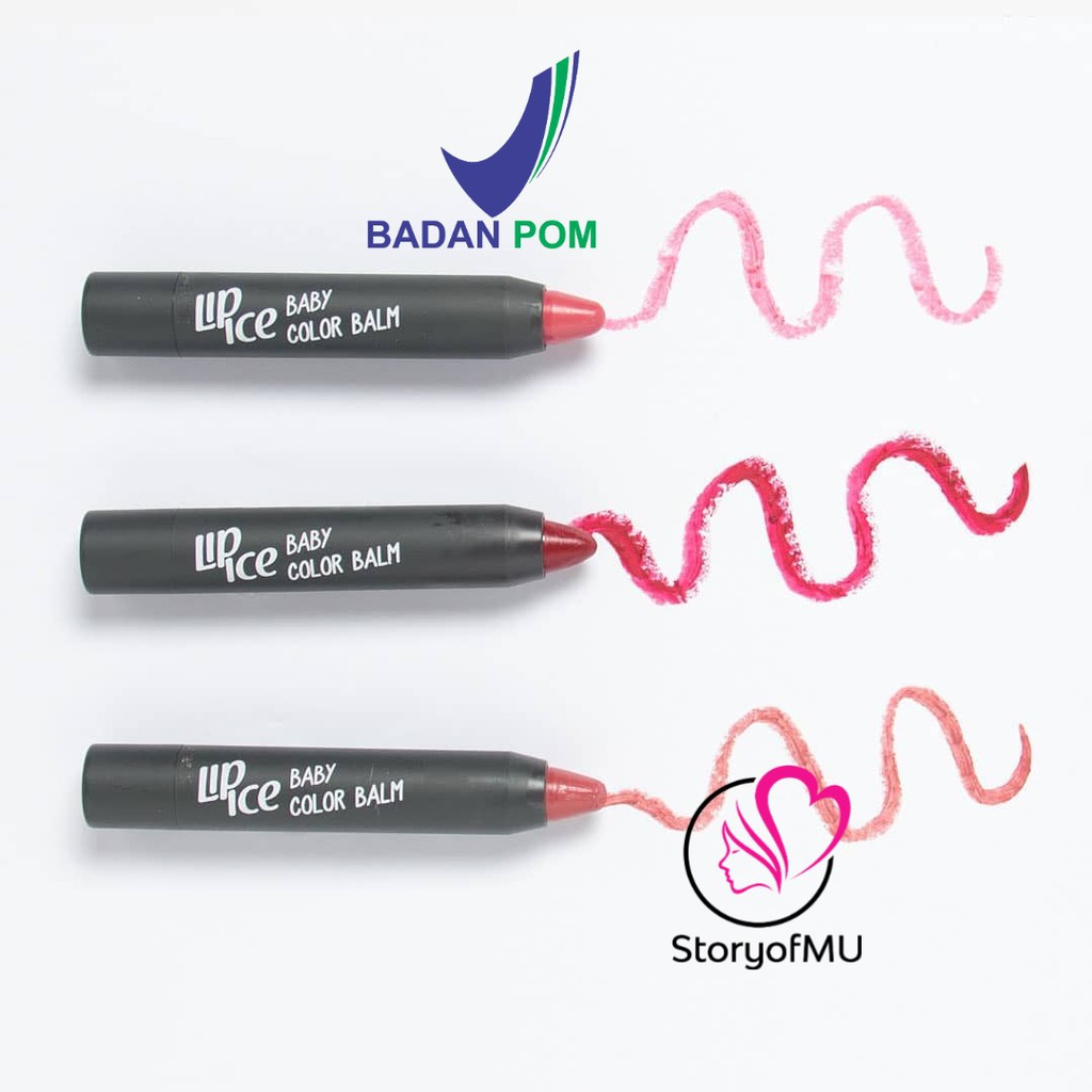 [SAMPLE] LIP ICE Baby Color Balm Nude | Red | Pink 3gr
