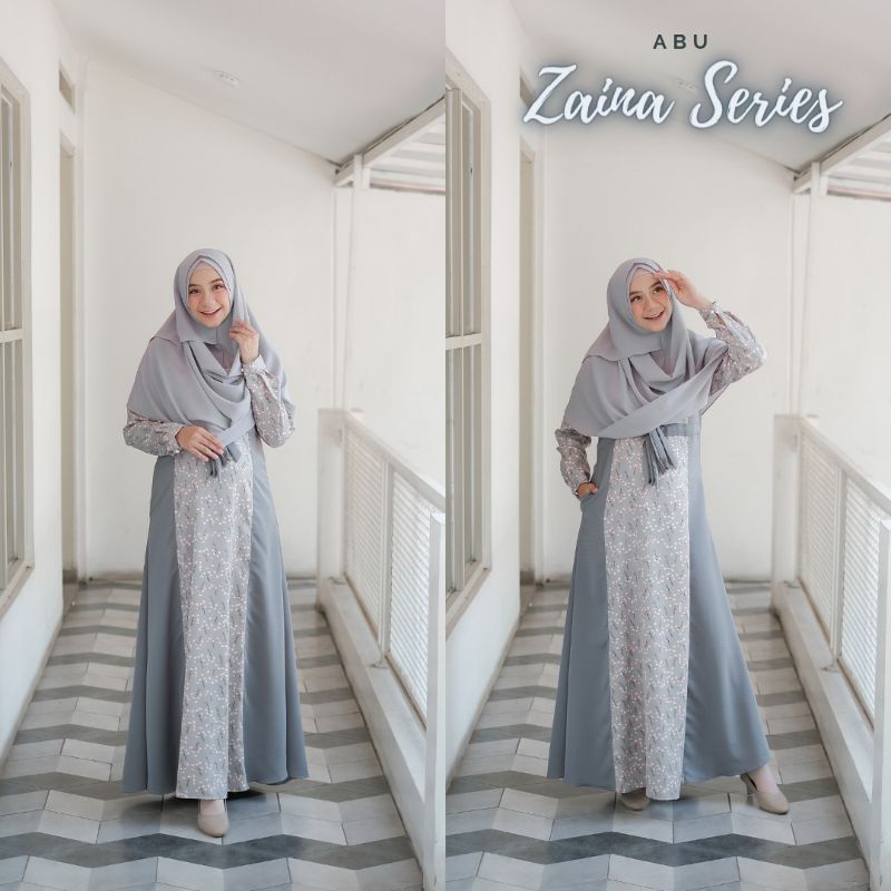 Baju Gamis Zaina Dress Motif