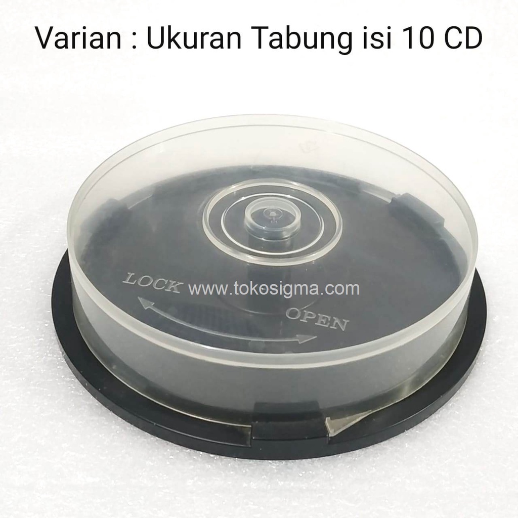 Tabung CD DVD Cone CD-R RW keping Tempat Simpan Cover Box Toples Tutup