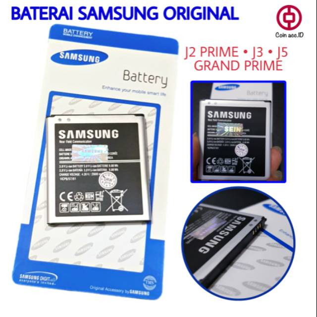 Baterai SAMSUNG ORIGINAL J2 PRIME / GRAND PRIME G530 / G532  / J5 / J3 / J2 PRO