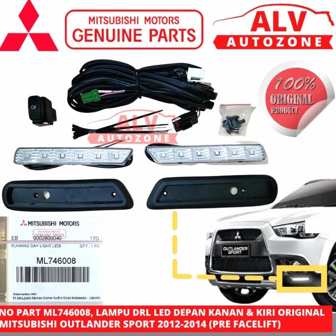 LAMPU DRL LED BUMPER DEPAN 1SET ORIGINAL MITSUBISHI OUTLANDER ML746008