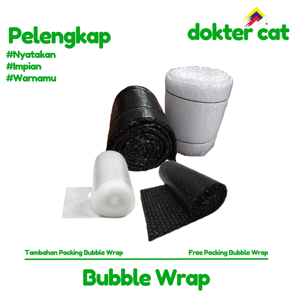 

BUBBLE WRAP / BIAYA PACKING (BUBBLE WRAP) / TAMBAHAN PELENGKAP / dokter cat