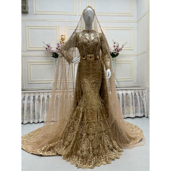 GAUN PENGANTIN DUYUNG FULL PAYET /WEDDING DRESS