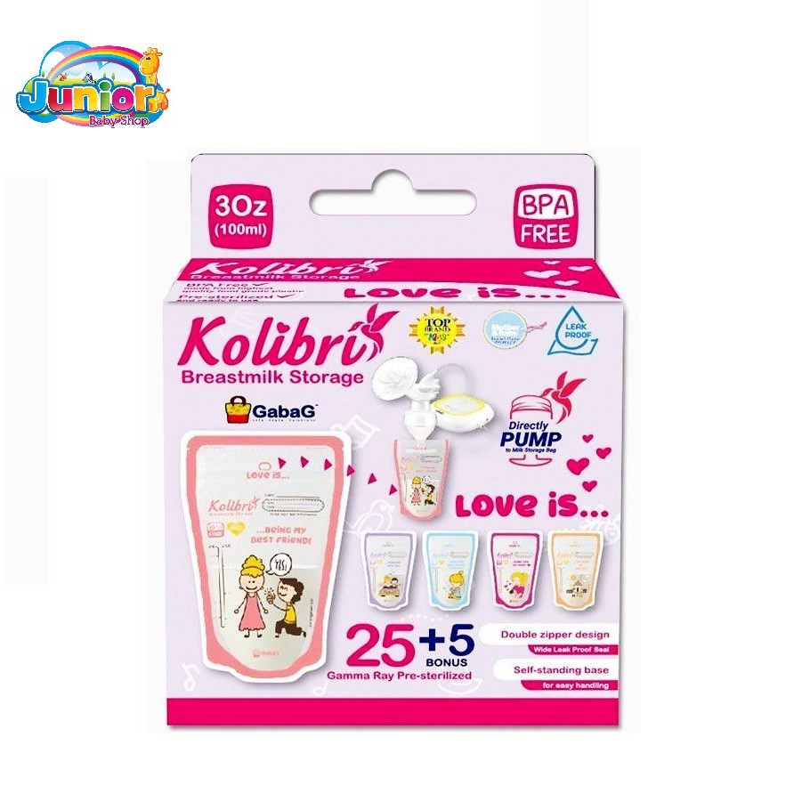 TERMURAH!! Gabag Kolibri Breast Milk Storage Bag 100ml