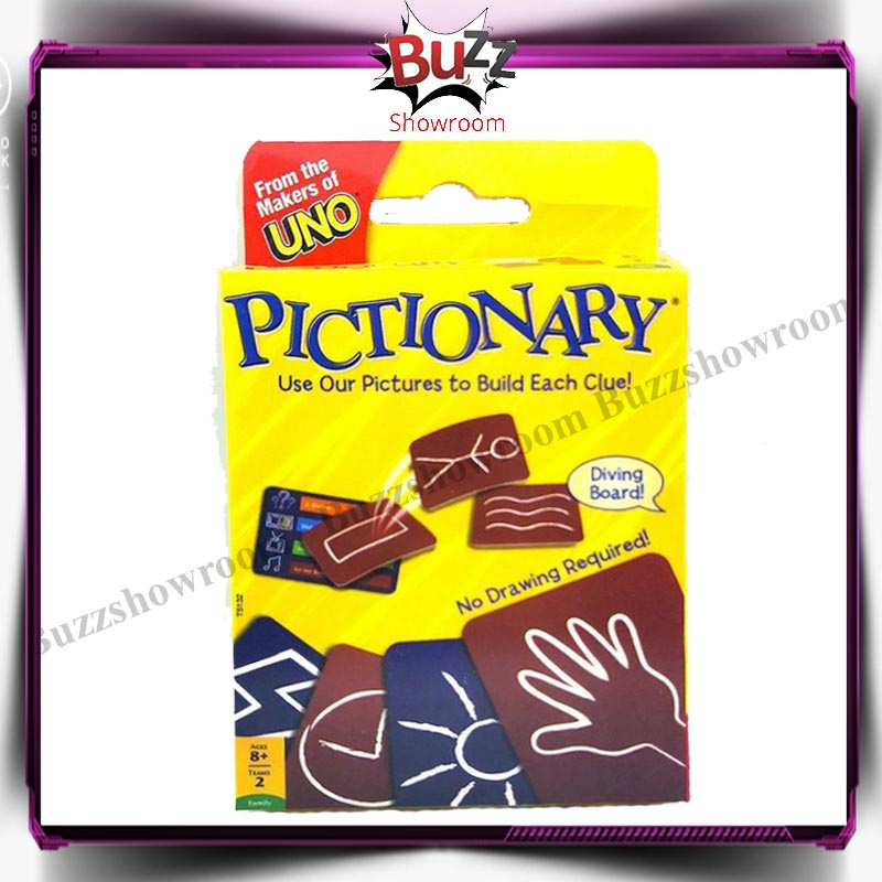 Pictionary Card Game Family Games Mainan Kartu Keluarga Anak