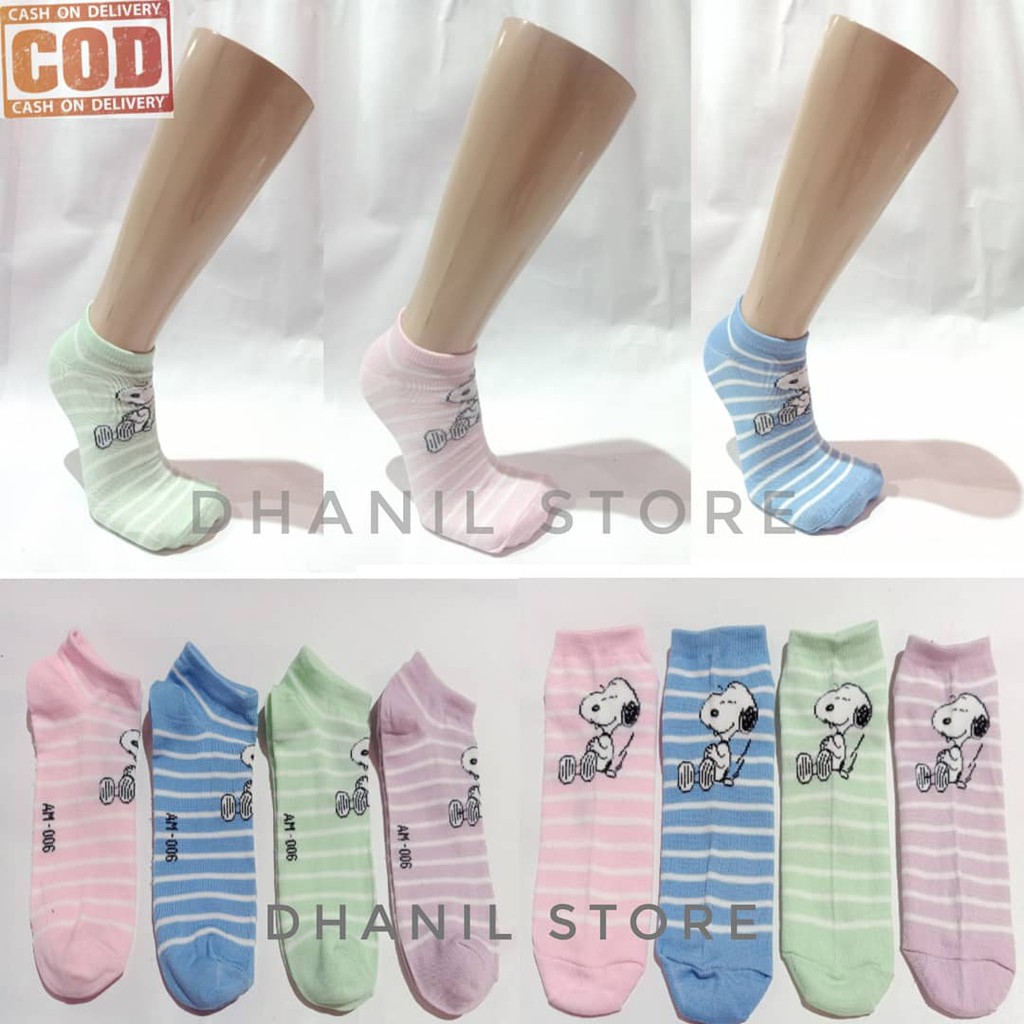 Kaos Kaki Pendek Isi 12 Pasang Kaos Kaki Semata Kaki Cewek Kaos