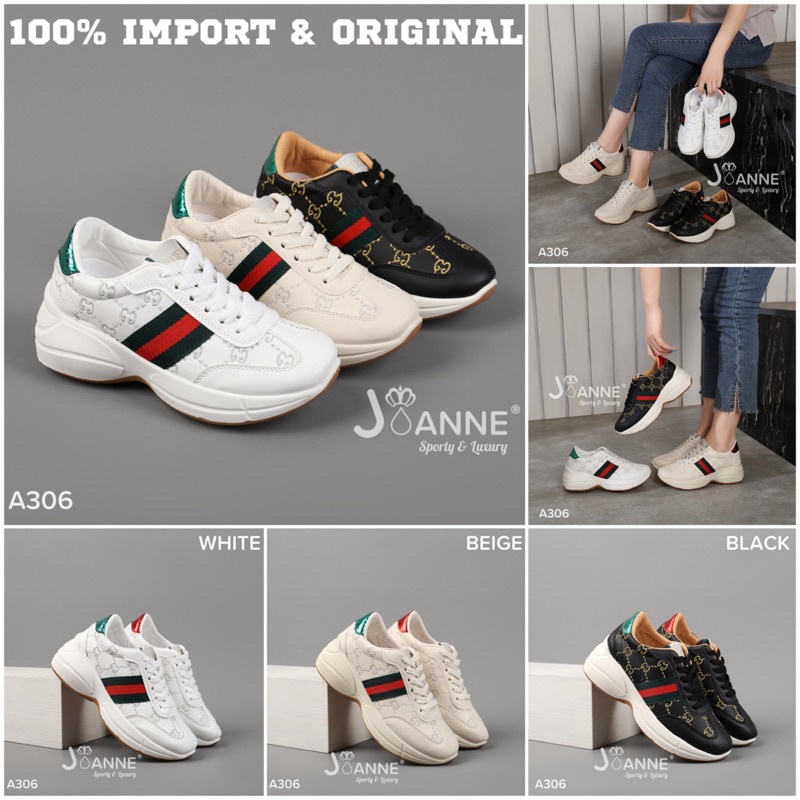 RESTOCK!! [ORIGINAL] JOANNE Sporty Sneakers Shoes Sepatu Wanita #A306