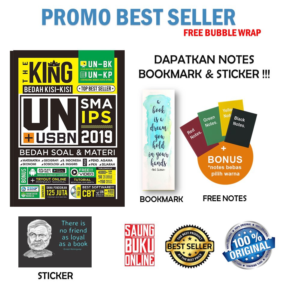 Free Notes Flash Sale Best Seller The King Bedah Kisi Kisi Un