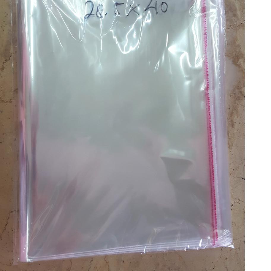 

➨ Plastik OPP 28,5 X 40 CM 20 MIC 100LBR Lem Atau Seal ✼