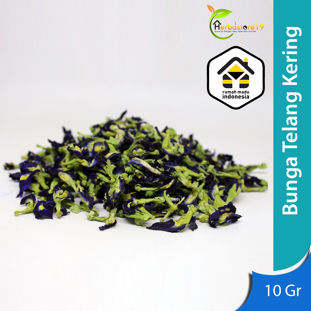 Bunga Telang Kering Organik 10 Gram Butterfly Pea Teh Bunga Telang