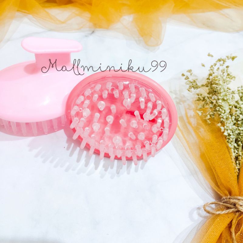 SISIR KERAMAS RAMBUT SILIKON - SIKAT SILIKON  RAMBUT KULIT KEPALA HAIR SPA