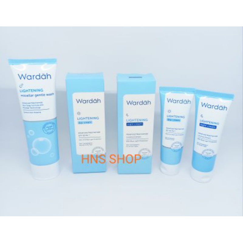 Paket Wardah Lightening Skincare / Paket Hemat 3 in 1 20ml