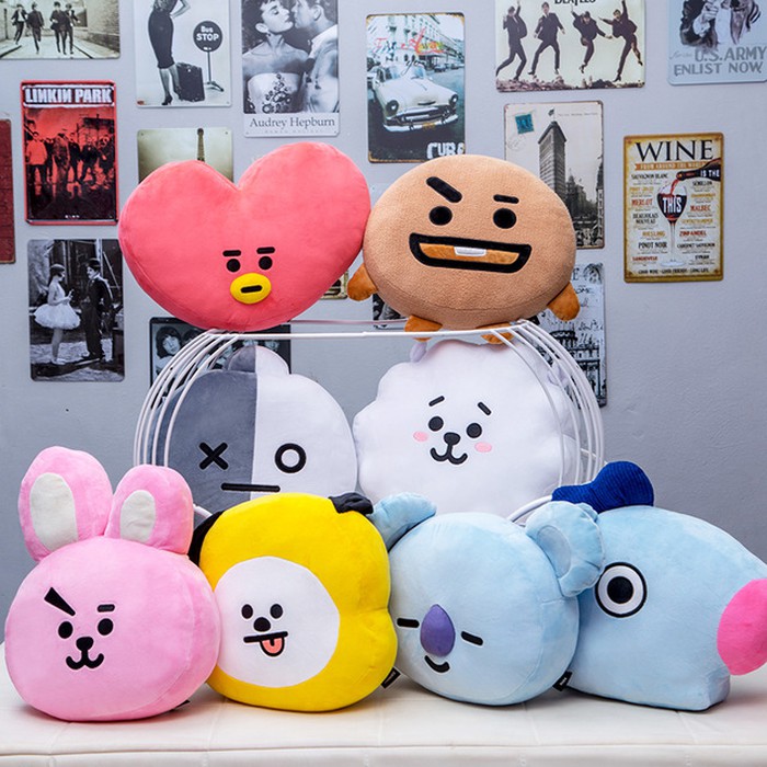 BONEKA BT21 READY STOCK Bantal BT21 Cooky Koya Mang Tata 