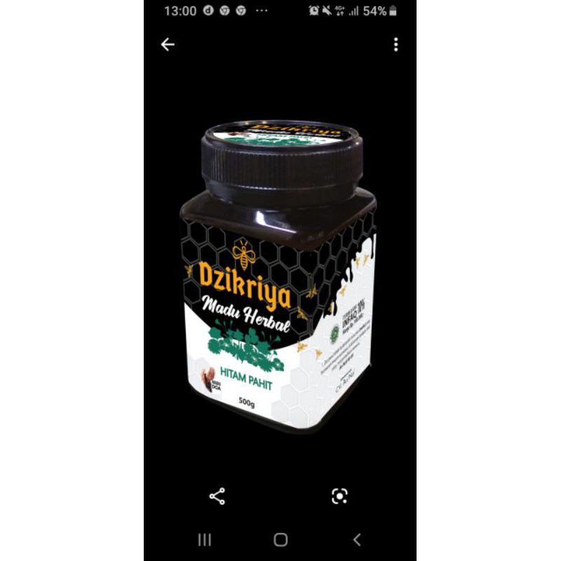 Madu Dzikriya madu herbal hitam Pahit
